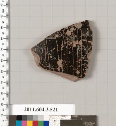 Terracotta fragment of a column-krater (bowl for mixing wine and water)