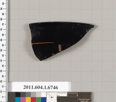 Terracotta rim fragment of a kylix (drinking cup)