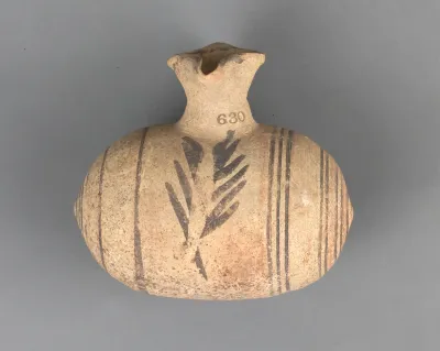 Jug, barrel-shaped