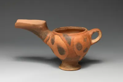 Terracotta beak-spouted jar, Vasiliki ware