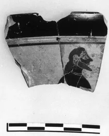 SKYPHOS, FRAGMENT (ATHENIAN, BLACK-FIGURE)