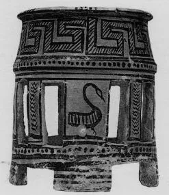 STAND (CYCLADIC GEOMETRIC, OUTLINE)