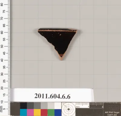 Terracotta rim fragment of an open shape