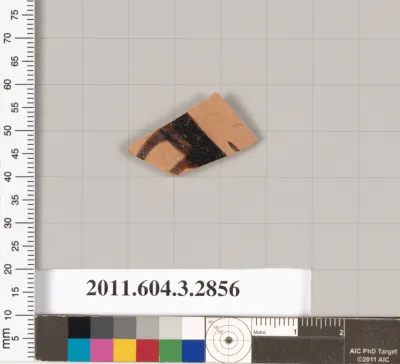 Terracotta fragment of a closed shape