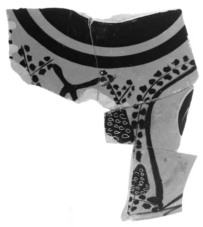 Black-Figure Eye Cup Rim and Body Fragment
