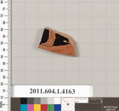 Terracotta fragment of a kylix (drinking cup)