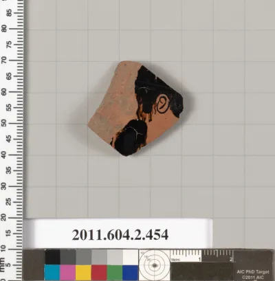 Terracotta fragment of a column-krater (bowl for mixing wine and water)