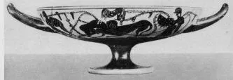 CUP B (ATHENIAN, BLACK-FIGURE)