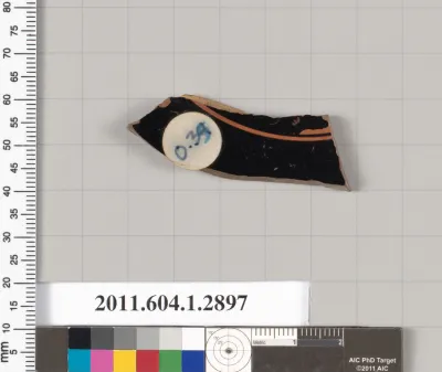 Terracotta fragment of a kylix (drinking cup)