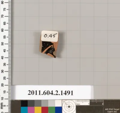 Terracotta fragment of a skyphos (deep drinking cup)