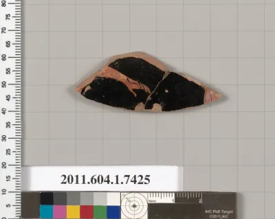 Terracotta fragment of a kylix (drinking cup)