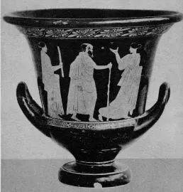 KRATER, CALYX (ATHENIAN, RED-FIGURE)