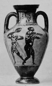 PSEUDO-PANATHENAIC AMPHORA (ATHENIAN, BLACK-FIGURE)