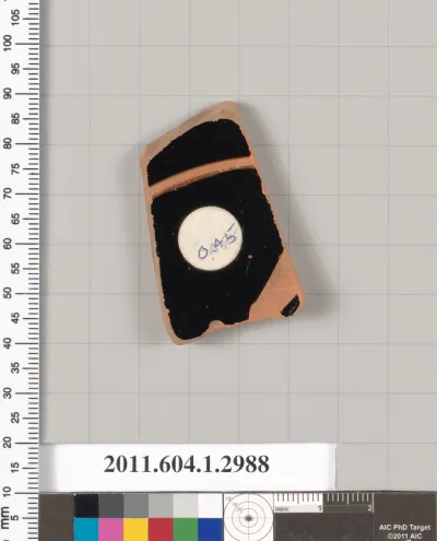 Terracotta fragment of a kylix (drinking cup)