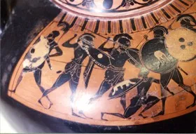 AMPHORA, NECK (ATHENIAN, BLACK-FIGURE)