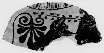 AMPHORA, NECK, FRAGMENT (ATHENIAN, BLACK-FIGURE)
