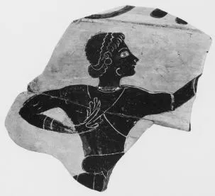 HYDRIA, FRAGMENT (ETRUSCAN, BLACK-FIGURE)