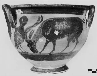 KRATER, COLUMN (ATHENIAN, BLACK-FIGURE)