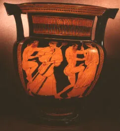 KRATER, COLUMN (ATHENIAN, RED-FIGURE)