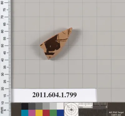 Terracotta fragment of a kylix (drinking cup)