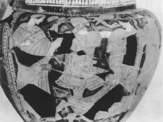 KRATER, COLUMN (ATHENIAN, RED-FIGURE)