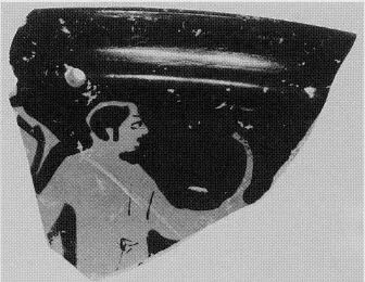 CUP SKYPHOS, FRAGMENT (ATHENIAN, RED-FIGURE)