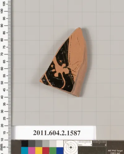 Terracotta fragment of a skyphos (deep drinking cup)