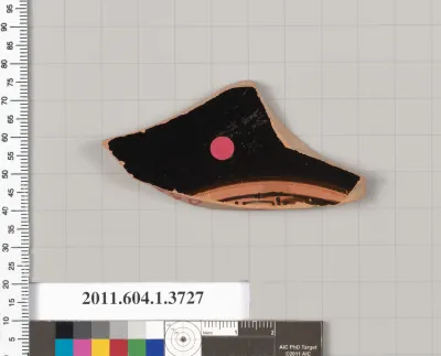 Terracotta fragment of a kylix (drinking cup)
