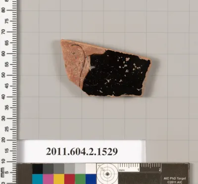 Terracotta fragment of a skyphos (deep drinking cup)