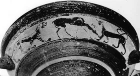 CUP, LITTLE MASTER BAND (ATHENIAN, BLACK-FIGURE)