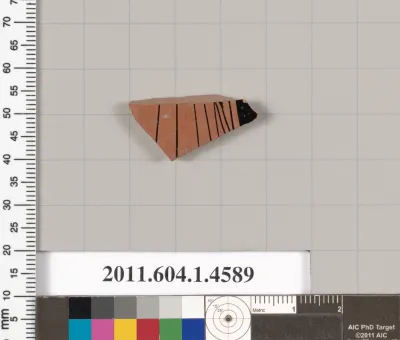 Terracotta fragment of a kylix (drinking cup)