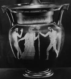KRATER, COLUMN (ATHENIAN, RED-FIGURE)