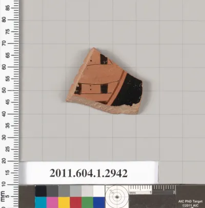 Terracotta fragment of a kylix (drinking cup)