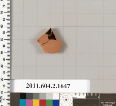 Terracotta fragment of a skyphos (deep drinking cup)
