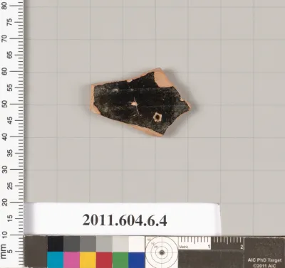 Terracotta fragment of a closed shape