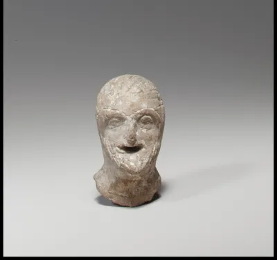 Head of a comic figurine