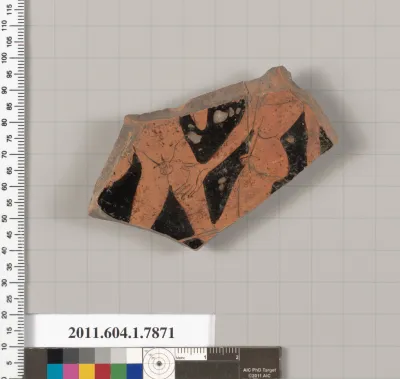 Terracotta fragment of a kylix (drinking cup)