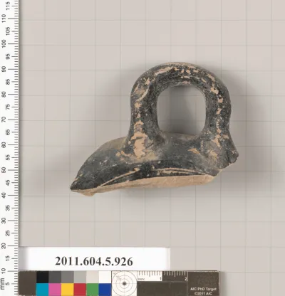 Terracotta rim fragment of a kylix (drinking cup)?