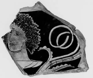 KRATER, VOLUTE, FRAGMENT (SOUTH ITALIAN, APULIAN, RED-FIGURE)