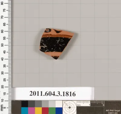 Terracotta fragment of a kylix: Lip cup (drinking cup)