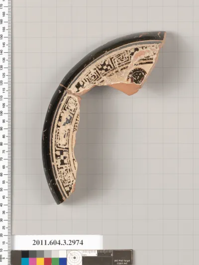 Terracotta fragment of a pyxis (box)?