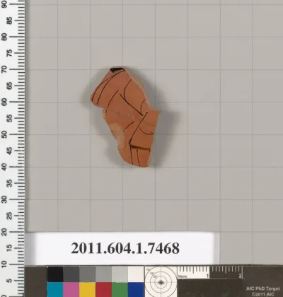 Terracotta fragment of a kylix (drinking cup)