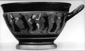 SKYPHOS (ATHENIAN, BLACK-FIGURE)