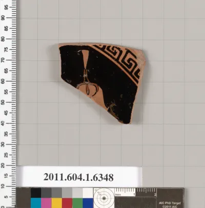 Terracotta fragment of a kylix (drinking cup)