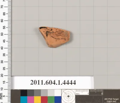 Terracotta fragment of a kylix (drinking cup)