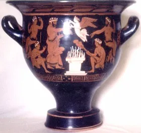 KRATER, BELL (ATHENIAN, RED-FIGURE)