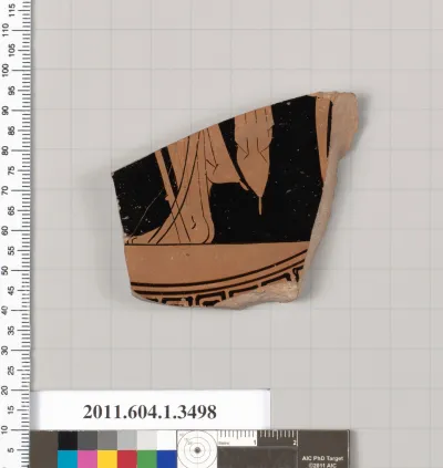 Terracotta fragment of a kylix (drinking cup)