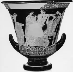 KRATER, CALYX, FRAGMENT (ATHENIAN, RED-FIGURE)