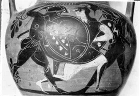 AMPHORA, NECK (ATHENIAN, BLACK-FIGURE)
