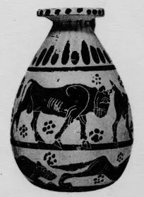 ALABASTRON (PROTOCORINTHIAN, BLACK-FIGURE)